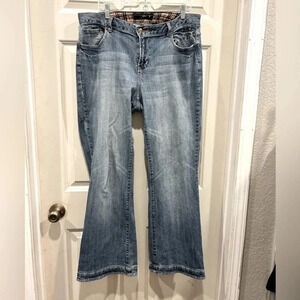 Venezia Lane Bryant‎ Flare Leg Medium Wash Jeans size 16